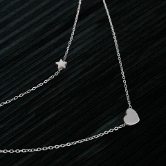 Colar Duplo Coração Starlet - Judith Jóias 