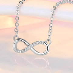 Colar Infinito Cravejado Domenic na internet