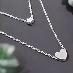 Colar Duplo Coração Starlet - loja online