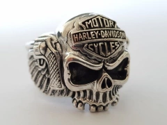Anel caveira motociclista motor harley Davidson Cycles aço - comprar online
