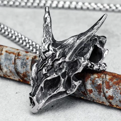 Corrente Cordão Masculino Dragão Asgard Aço Inoxidável Luxo na internet