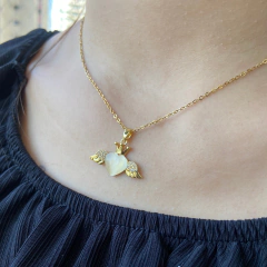 Colar Coração Celestia Banhado A Ouro 18k - loja online