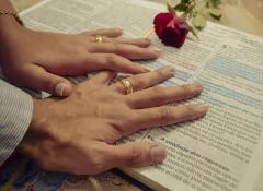 Par de Aliança Clássica 8mm Folheado a Ouro 18K na internet