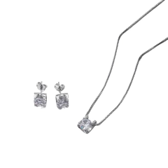 Conjunto Adore Colar e Brincos Diamante CZ Premium