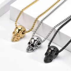 Colar Pingente Caveira Death Skull - comprar online