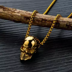 Colar Pingente Caveira Death Skull - comprar online