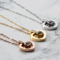 Colar Coração Eu Te Amo - Judith Jóias 