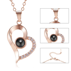 Colar Coração Eu Te Amo Em 100 Idiomas na internet