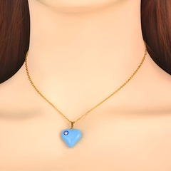 Conjunto Feminino Santorini colar e brinco - Judith Jóias 