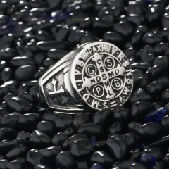 Imagem do Anel Masculino Proteção São Bento aço inoxidável