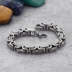 Pulseira Masculina Square Bizantino - Judith Jóias 