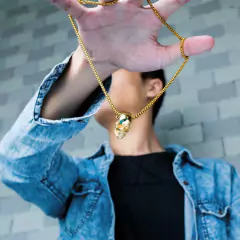 Colar Pingente Caveira Death Skull na internet