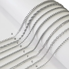 Corrente Cordão Masculino Prateado (unidade)