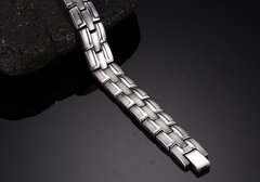 Pulseira bracelete masculino aço cirúrgico super imãs neodímio ( cod. BR-160 ) na internet