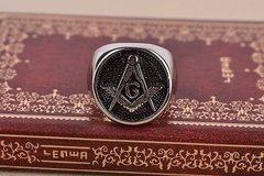 Anel masculino mestre maçom em aço 316l masculino ( cod. RC-004 ) - comprar online