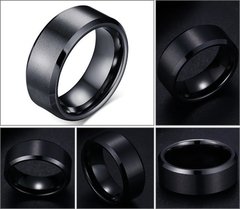 Imagem do Anel tungstênio preto escovado ( cod. TCR-011B )