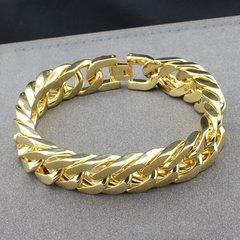 Pulseira de luxo 10mm banhada a ouro 18 K na internet
