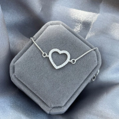 Pulseira Coração Melani Prata 925 - loja online