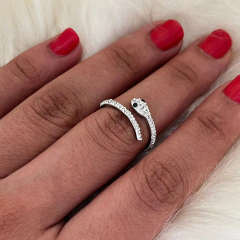 Anel Ebony Cravejado - loja online