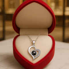 Imagem do Colar Coração Eu Te Amo Em 100 Idiomas