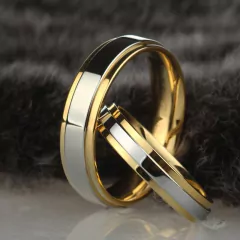 Par Alianças Compromisso, Noivado, Casamento, Banhado a Ouro 18K - loja online