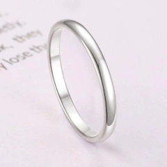 Aliança Feminina Masculina Aço 2mm Fina Namoro Compromisso - loja online