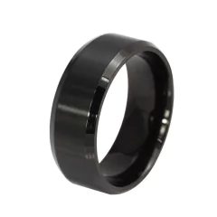 Anel Preto em Titânio 8mm na internet