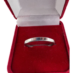 Aliança Anel 3 Mm Namoro Compromisso Aço Inox - loja online