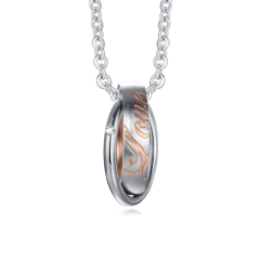 Colar Casais Namorados Prateado Banhado Ródio Ouro Rosê 18k na internet