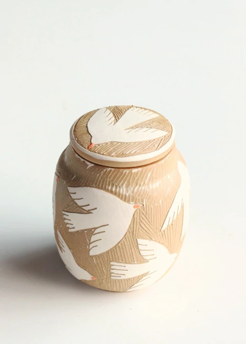 Frasco chico gaviotas blancas - comprar online