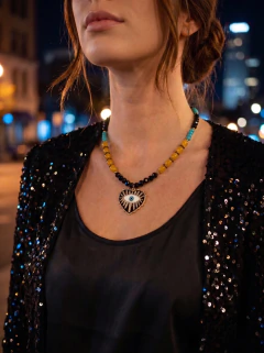Collar Carmela negro by Maran