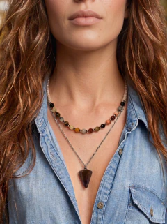 Collar combo Alanis amatista by Maran (roja)