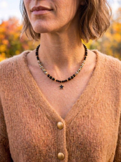 Collar Chula negro by Maran