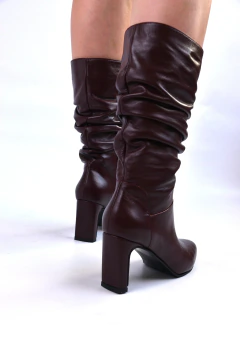 Botas altas borgoña 37 - tienda online