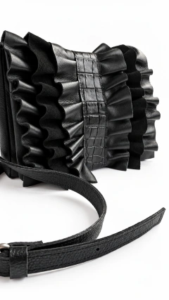 Cartera Nina voladitos cuero negro en internet