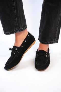 Mocasines Náuticos Negro - VL Shoes