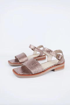 Sandalias Donna croco bronce - comprar online