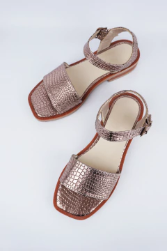 Sandalias Donna croco bronce en internet