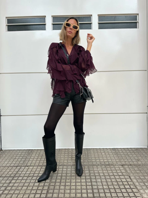 Botas altas Noah negro - comprar online