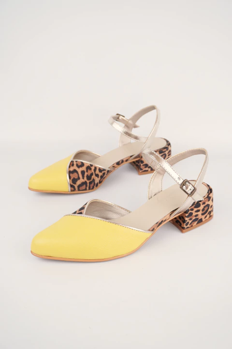 Letizia print y amarillo - comprar online
