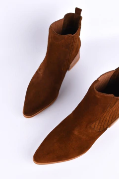 Botas Gia gamuza chocolate - VL Shoes