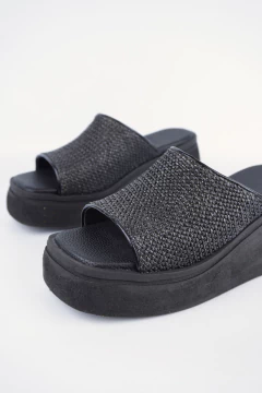 Sandalia Escorpio rafia negro en internet