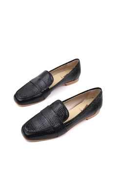 Imagen de Mocasines Jaspe floter charol negro
