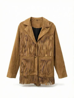 Saco Ginebra flecos suede (S)