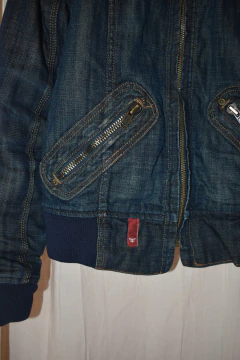 Campera corderito jean Kosiuko cierre (M) y2k - tienda online