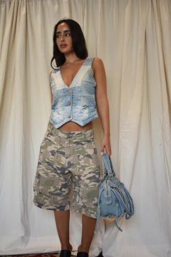 Chaleco Rapsodia patchwork denim (M) en internet