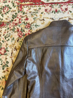 Campera cuero chocolate y2k (M) - tienda online