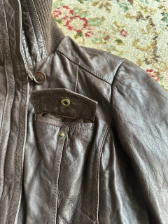 Campera 100% cuero Y2K Stradivarius (M) - wonder.outfitters
