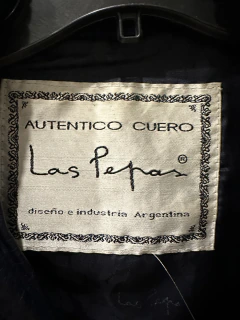 Campera de cuero Las Pepas azul (S) - wonder.outfitters