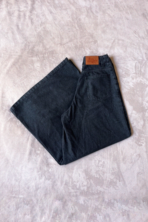 Jean limon super wide negro - comprar online